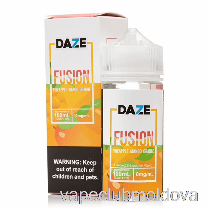 Kit Vape Pod Ananas Mango Portocala - 7 Daze Fusion - 100ml 3mg